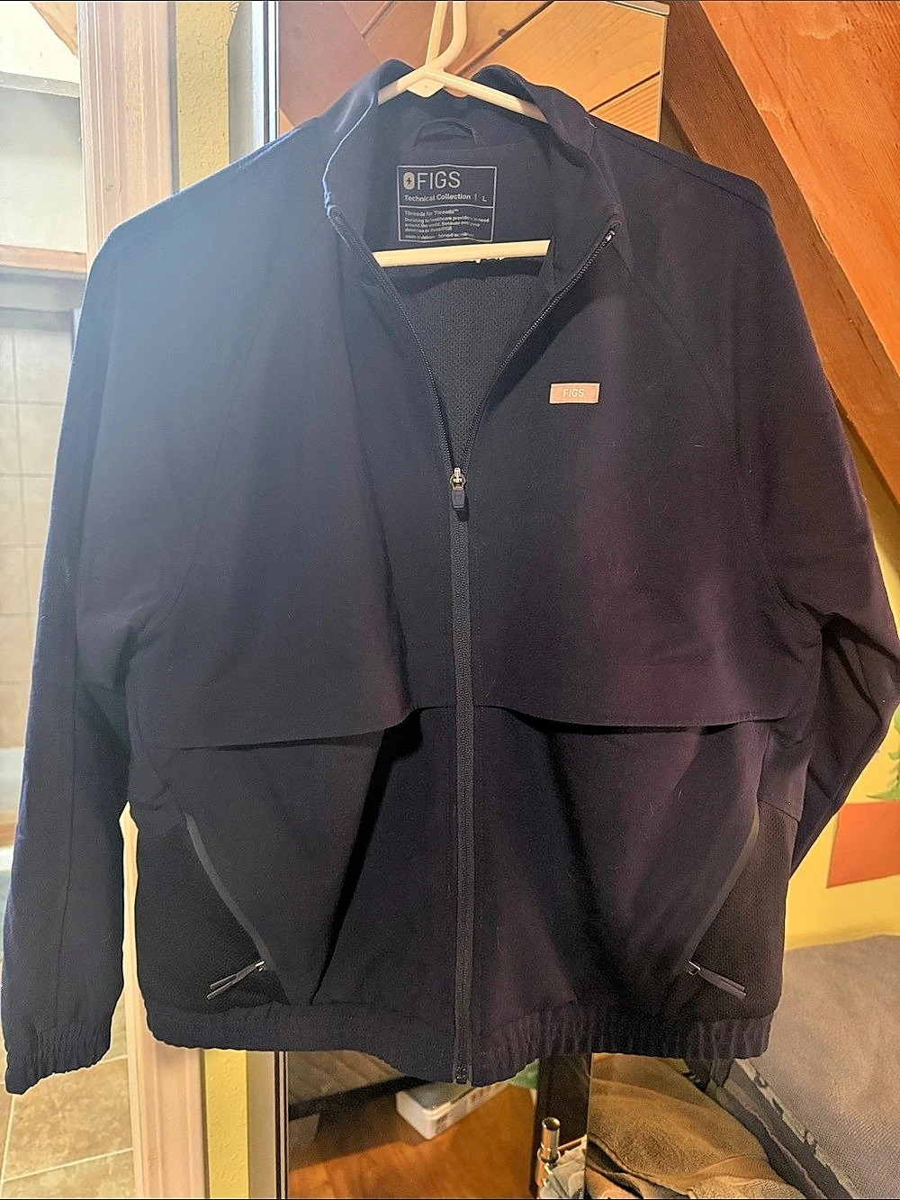 FIGS Sydney Scrub Jacket Utility Jacket Blue Large